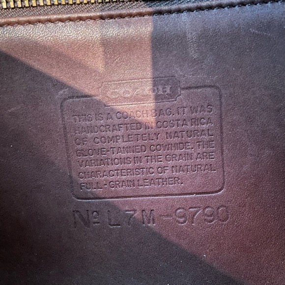 Vintage Coach City Bag Mahogany Flap Crossbody 9790 - Picture 12 of 12